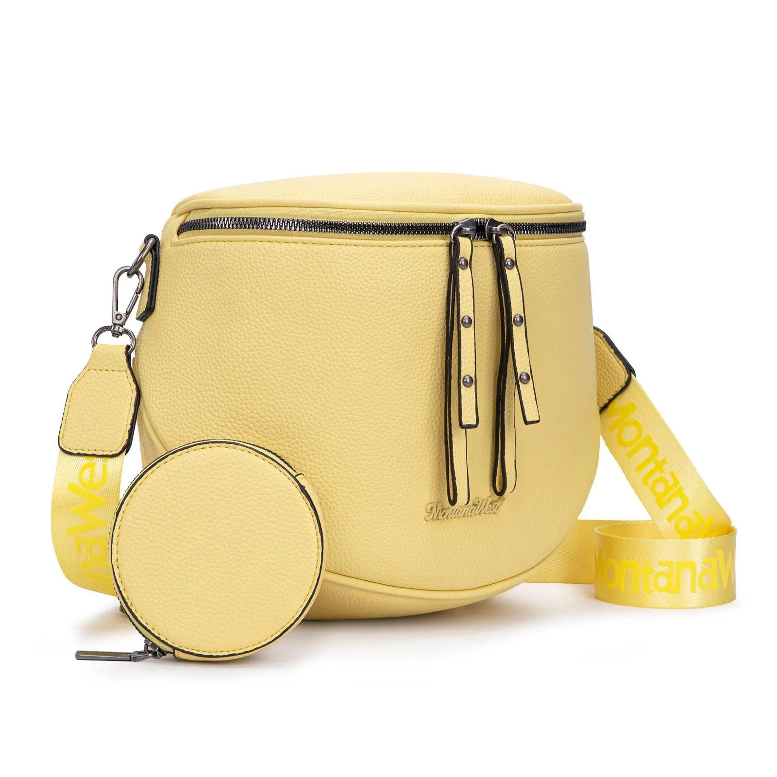 Yellow-Vegan Leather