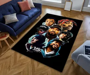 Rap Legends Rug, Hip Hop Rap,Rapper Pattern Rug Rap Rug,Rap Singer Rug,Rap Theme Rug,Rap Pattern Rug,Modern Rug, Popular Rug,Custom Rug