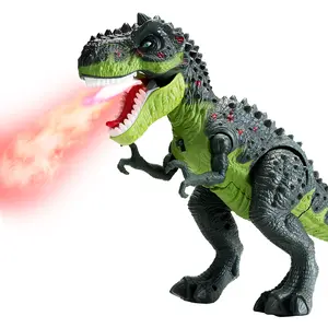 Electric Walking Dinosaur Toys for Kids - Small Tyrannosaurus Toy with Simulated Flame and Realistic Sounds, Best Gift for 3-5 4-6 5-7 Year Old Boys & Girls
