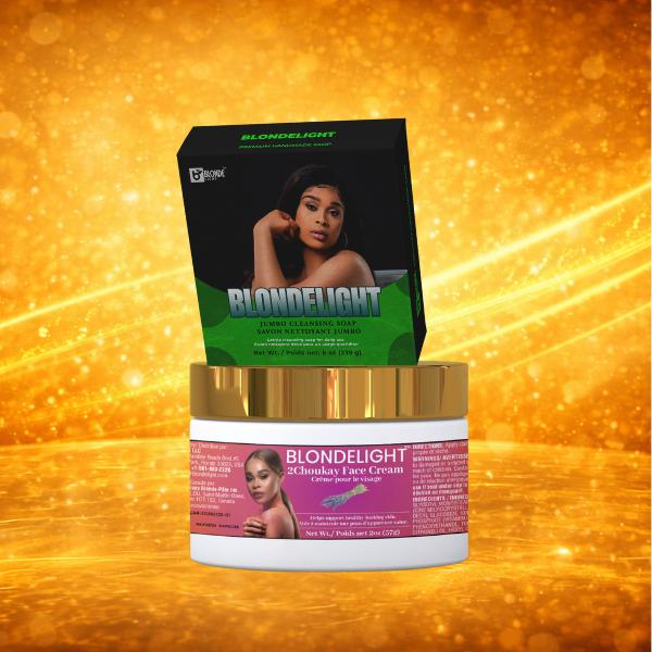 BLONDELIGHT Lion Set (Jumbo Soap + 2Choukay Face Cream)