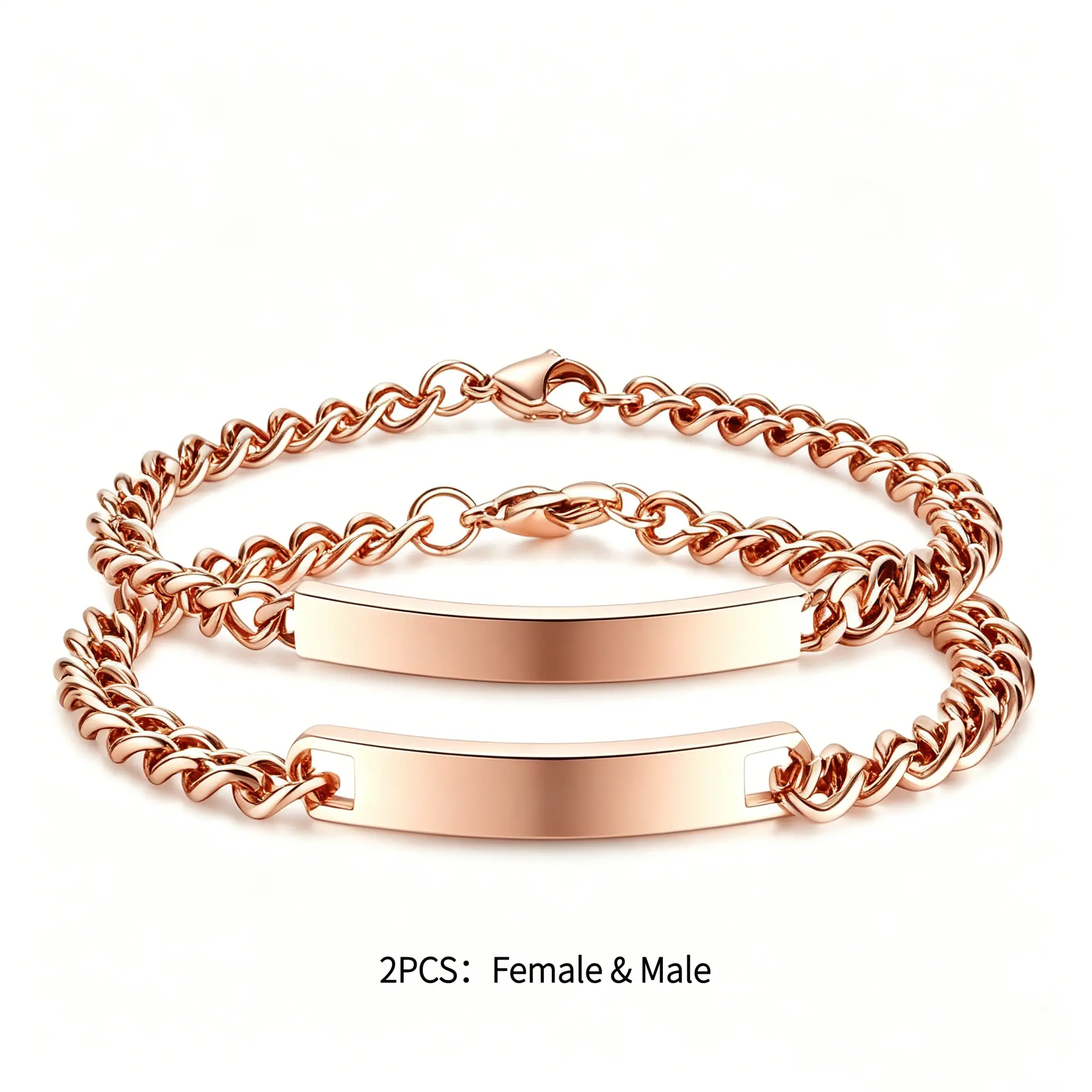 2PCS（Rose gold）