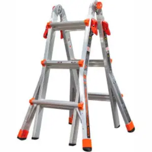 Little Giant Ladders B2200539 Aluminum Velocity Multi-Use Extension Ladder - Silver - 13 ft. Type 1A - 15413-001