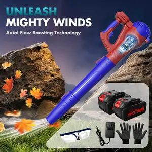 Handheld cordless 21v wind blower/leaf blowerHandheld Leaf Blower With 6 Speeds, Lightweight Lawn Blower For Women, Quieter Battery Lawn Blowers For Patio Cleaning, Lawn Care, Blowing Leaves