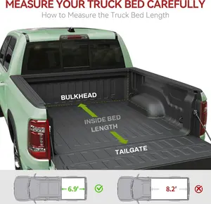YITAMOTOR Soft Roll-Up Truck Bed Cover Fits for Chevy Silverado/GMC Sierra 2500 3500 HD 2020-2025 | 6'10" (82.2") Bed w/o Multi-Flex Tailgate