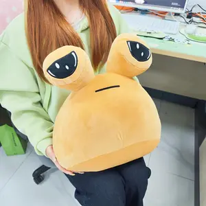 Big Size Hot Game My Pet Alien Pou Plush Toys Alien Stuffed Animal Pou Plushie Toy For Kids Birthday Gift Halloween Decorations