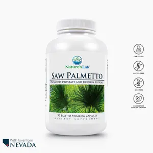 Nature’s Lab Saw Palmetto – 450mg | Prostate & Urinary Health Support | Herbal Supplement – 90 Capsules
