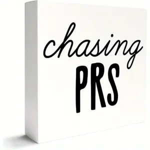 Running Gifts for Women Men, Christmas Birthday Gifts for Runners Running Lover, Track Marathon Running Lover Coach Gifts, Track Marathon Runner Gifts for Women Men, Running Decor, Chasing Prs 5x5 inch