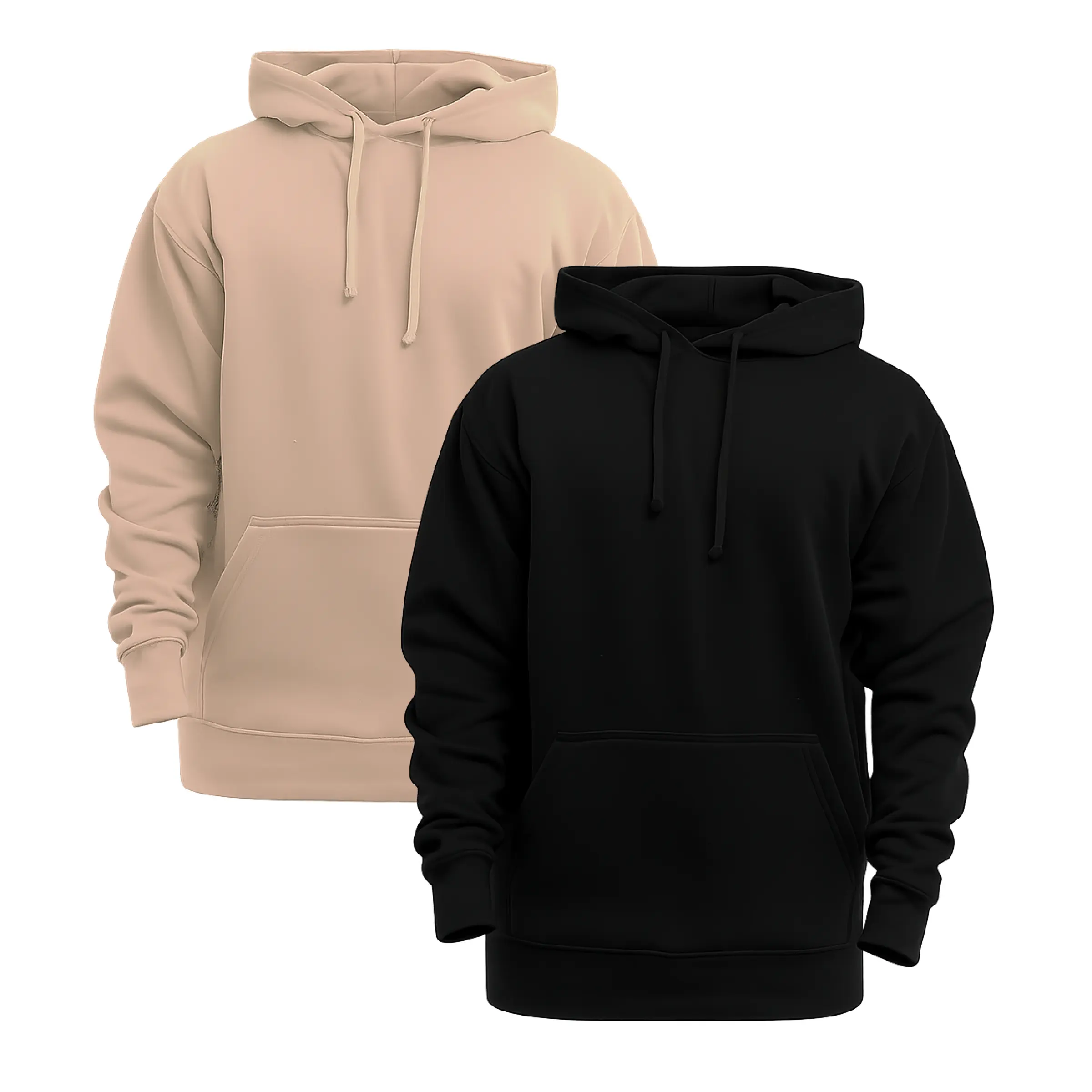 Jnriver Men's Classic Oversized Hoodie - Double-Lined Hood, Heavyweight Soft Cotton Fleece, Pill-Resistant Fabric for Casual, Sport Wear