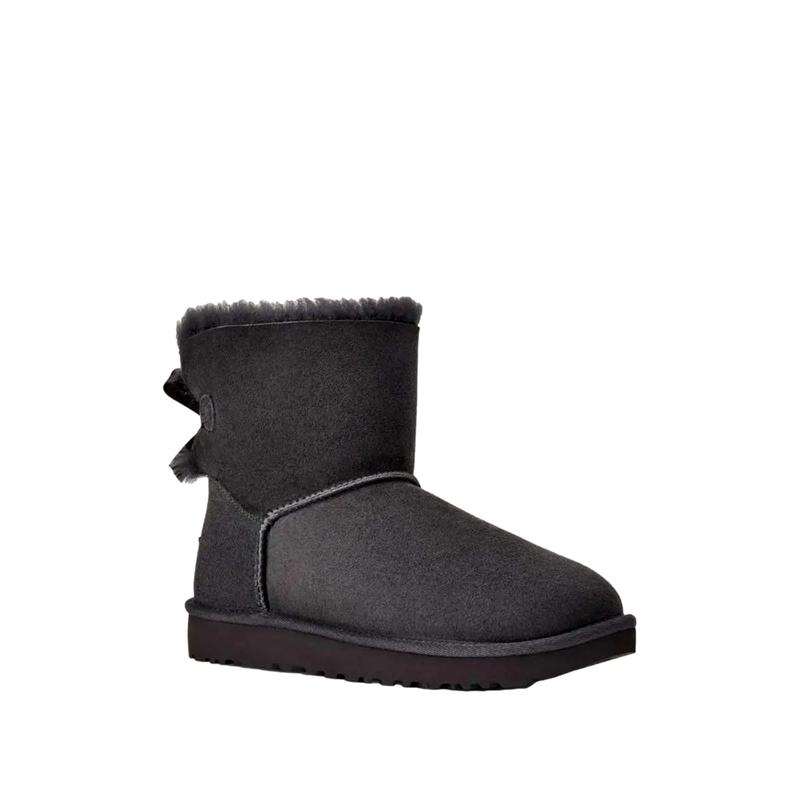 UGG Mini Bailey Bow II Obsidian  1016501-OBS Women's