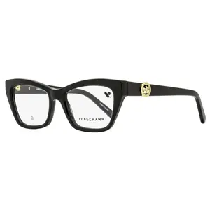 Longchamp Arching Brow Line Eyeglasses LO2762 001 Black 51mm