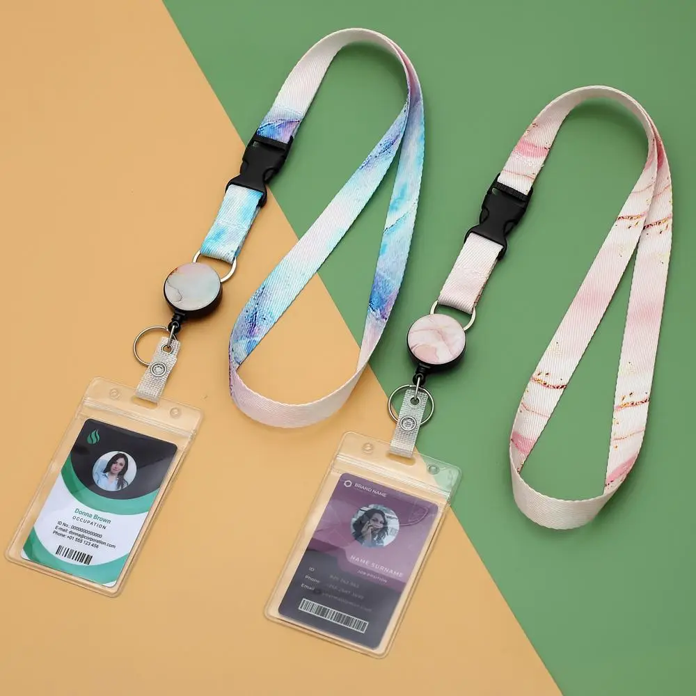 ID Badge Holder Retractable Reel & Lanyard, 2 Sets Cruise Retractable Badge Holder, Ship Card Holder, Cruise Accessories, Summer Gifts