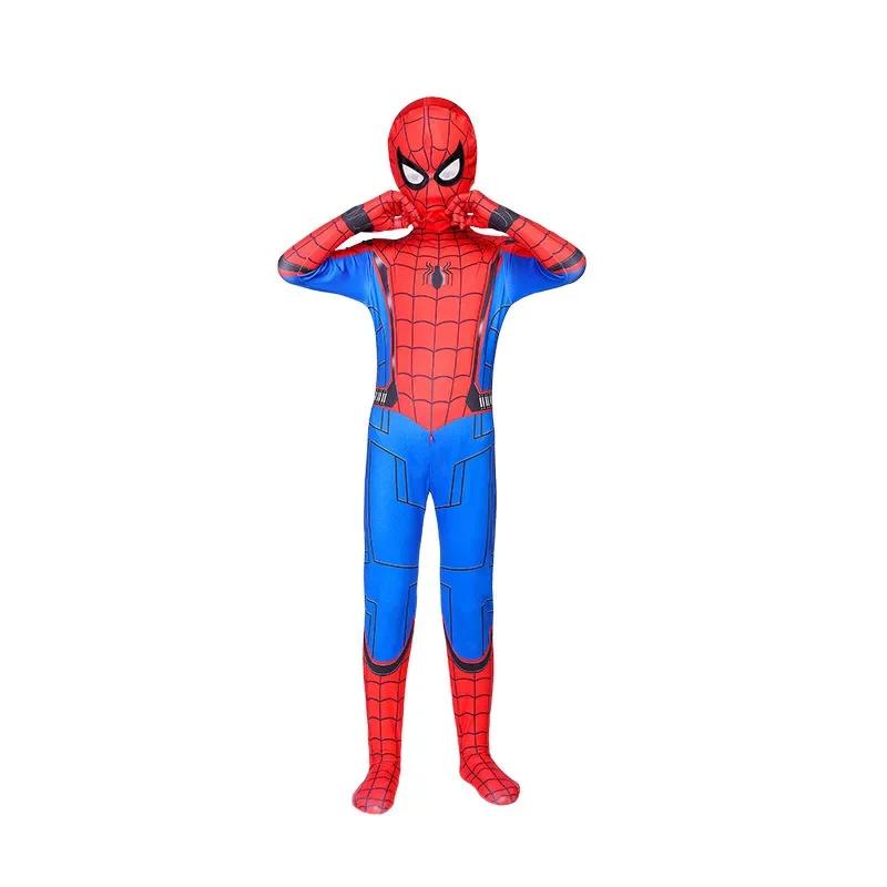 Kids Superhero Spider Cosplay Costume Iron Panther Zentai Jumpsuit Bodysuit Halloween Party Costumes for Boys Girls