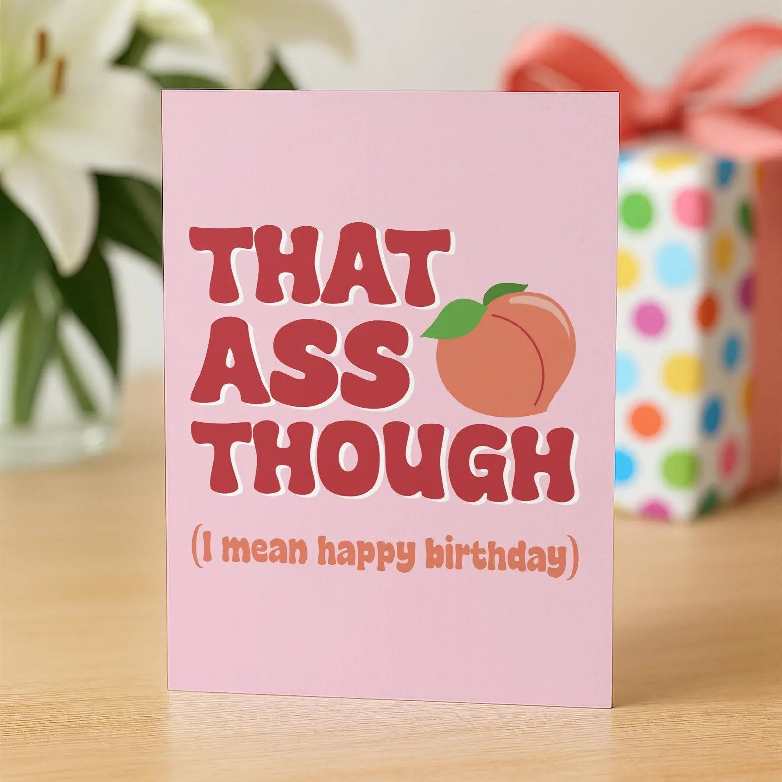 Funny Birthday Card Boyfriend, Girlfriend Birthday Card, Birthday Card For Her, Bum Birthday Card, Birthday Friend