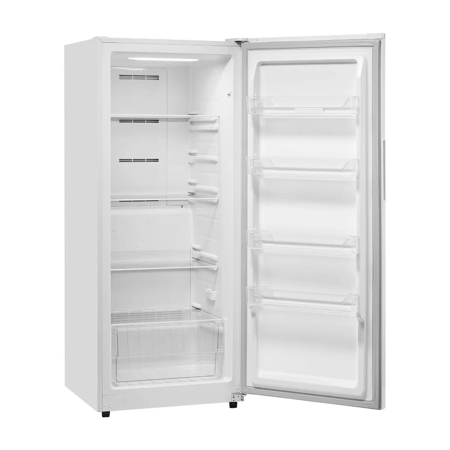 【Summerfinds】VEVOR 14 Cu.Ft Automatic Frost-Free Convertible Upright Freezer-Refrigerator, Temp Control Panel, Door Open Alarm, Adjustable Shelves, LED Light, Standing Unit for Kitchen, Garage
