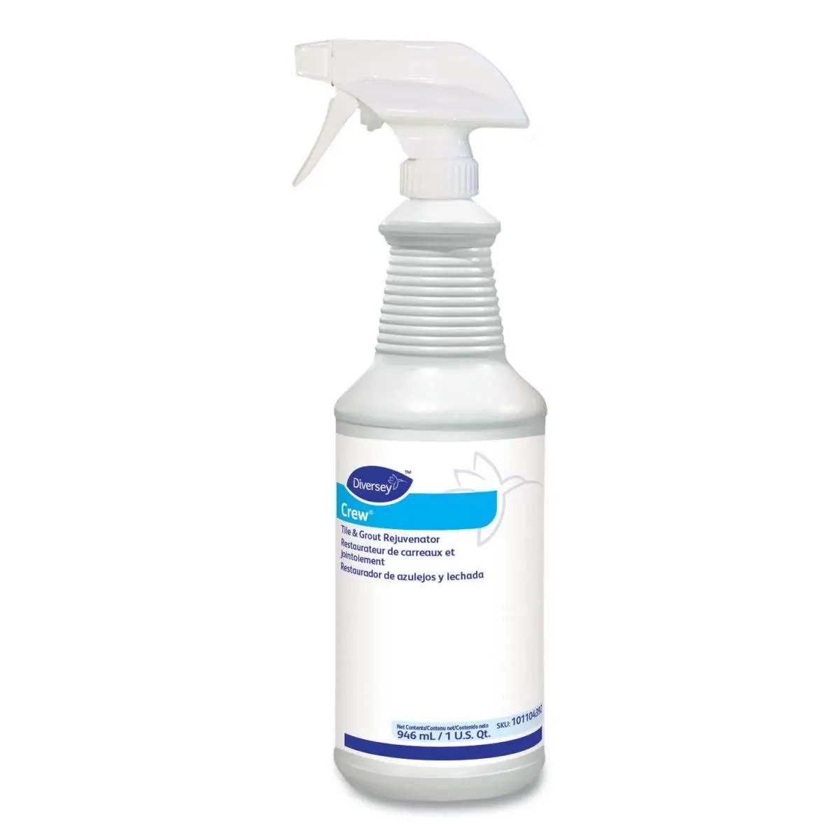 212 MAIN 32oz Plastic Tile & Grout Rejuvenator Spray Bottle, Bleach-Based Soap Cleaning Solution, Yellow, Multi-Surface Household Cleaner, Chlorine-Odor Formula