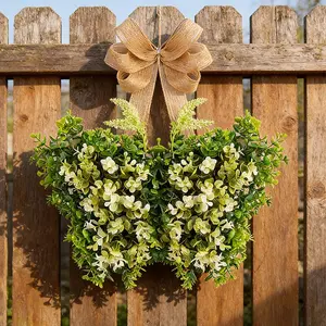 Butterfly Wing Shape Wreath, Farmhouse Style Door Hanger, Perfect Holiday Decoration, Rustic Home Decor, Unique Wall Hanging