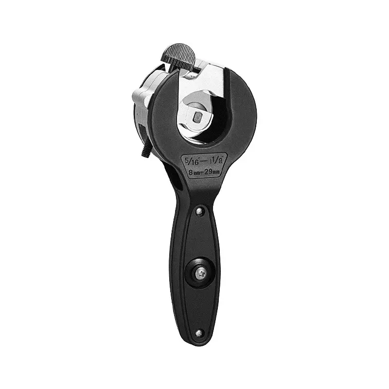 Multifunctional Alloy Ratchet Cutter, 8-29mm 2-in-1 Retractable Pipe Cutting Tool with Non-Slip Extendable Grip, Cuts Pipes, Soft Metals, Glass, Copper & Tiles, Durable for DIY Enthusiasts to Boost Efficiency, Durability