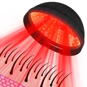 Red Light Therapy Scalp Care Cap 660nm 850nm, LED Hair Wellness Device for Root Strengthen Thicker Fuller, 272 LEDs 15 Min Cordless Rechargeable, Scalp Massager for Thinning Hair Dry Scalp, Self-Care Night Routine Beauty Gift