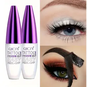 4 Color Peel Off Tattoo Eyebrow Gel Makeup Long Lasting Coloring Anti Smudge Waterproof Tear Off Eyebrow Cream Development Easy To Remove Cosmetic