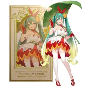 21cm Hatsune Miku Anime  Figure Fairytale Wonde Hatsune Miku Gift Collection Action Figure Gift Doll Collection Decoration PVC
