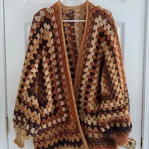 Granny stitch Crochet oversized cardigan