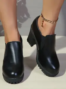 Women's Comfortable Chunky Heel Shoes, Easy to Wear, Perfect for Business Occasions, Stylish Office Formal Footwear
