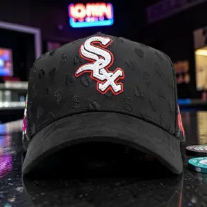 SEX MONEY & GIRL$ BrainFreeze Custom Premium Suede Snapback with Silk Interior and Unique Design