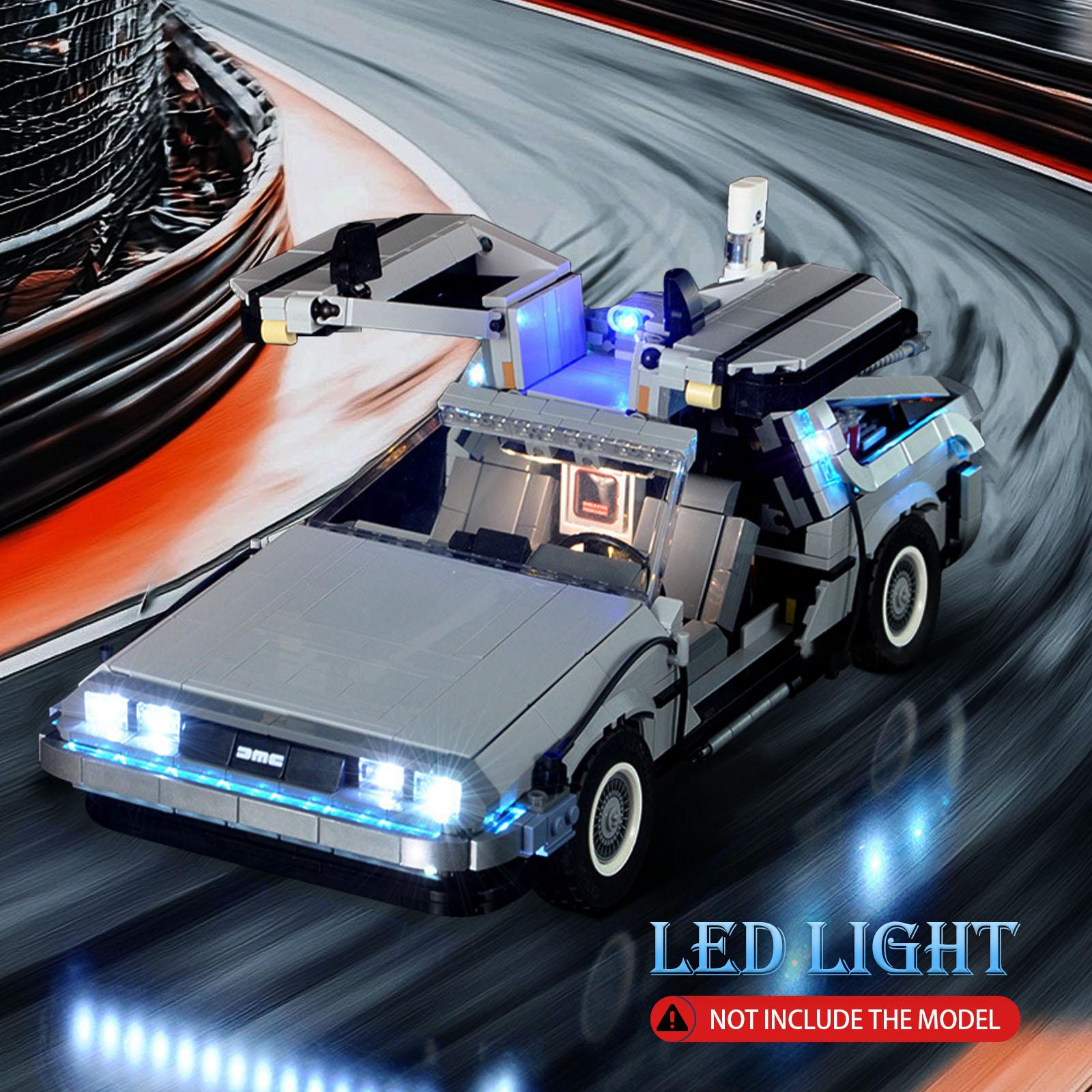 LYBMTWF LED Lighting Kit for lego 10300 Back to the Future Time Machine Racing Car Building Block Model (NOT Include The Model Bricks)