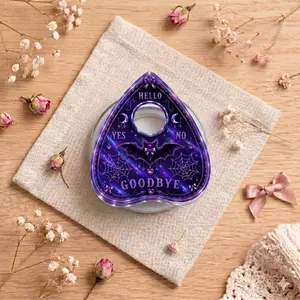 Magnetic Phone Grip Purple Planchette Design, Spooky Bat Galaxy Phone Stand Holder, Witchy Removable Magnet Griptok For iPhone Android