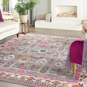 Nourison Vintage Kashan Bohemian Floral Indoor Area Rug