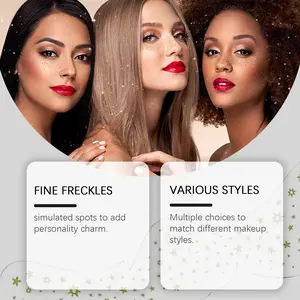 Eelhope Glitter Spot Tattooed Face Stickers Easily Create Natural Freckle Makeup Beauty Makeup