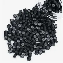Micro Ring Beads-Black-80pcs