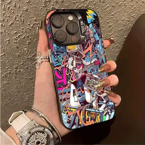 Cartoon Anime Pattern Hot-Selling Matte Texture Phone Case for Men and Women,Suitable for iPhone 17 16 15 14 13 12 11 PRO MAX PLUS,AIR and iPhone XR XS MAX 7 8Plus 16E SE,Shockproof and Anti-Drop Phone Case,Personalized Pattern,Gift for Friends and Family