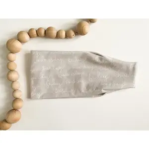 Neutral Days of the Week Flat Headband