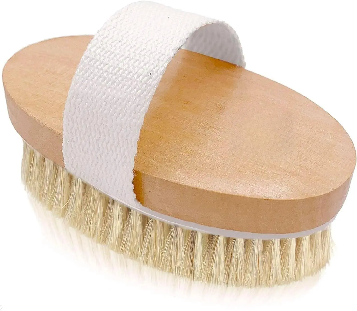SCALA Dry Brushing Body Brush with Natural Bristles Soft Exfoliating Scrub for Dead Skin Cellulite Lymphatic Drainage & Blood Flow Boosted Eco Friendly Bath Tool