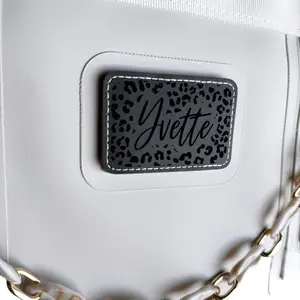 Cheetah Print Velcro Name Patch - Customizable 3in x 2in Velcro Bag Accessory with Personalized Name and Animal Print Design