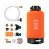VEVOR Portable RV Water Softener - 16,000 Grains Cap., 3/4-inch Brass Quick Hookup Fittings, 42-in Hose, Water Cleaner Purifier, 150 PSI Pressure, Ergonomic Handle, Easy Carry, for Camping, Everyday Use, RVs, Trailers