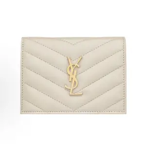 Pre-owned Yves Saint Laurent SAINT LAURENT Cassandre Matelassé Card Holder