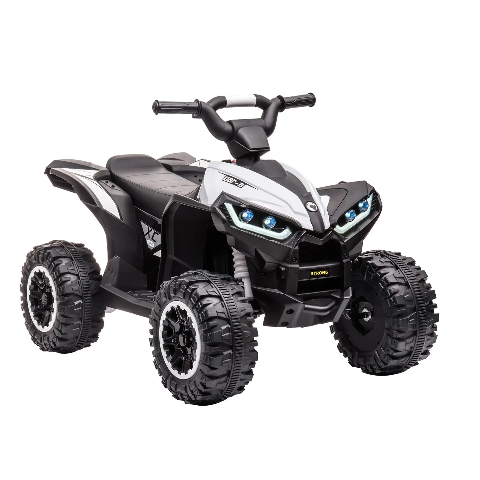 12V Kids Ride-On ATV, Battery-Powered Electric Four-Wheeler for Toddlers Aged 3 to 8, Equipped with Remote Control, LED Lights, Built-In Music, Adjustable High & Low Speeds and USB Port