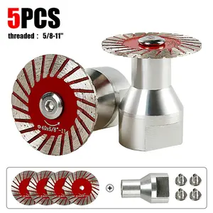 3PCS/5PCS 1.57"(40MM) Diamond Saw Blades for Granite, Marble, Sandstone, Tombstone & Stone - Angle Grinder Tool for Carving, Lettering in Masonry & DIY