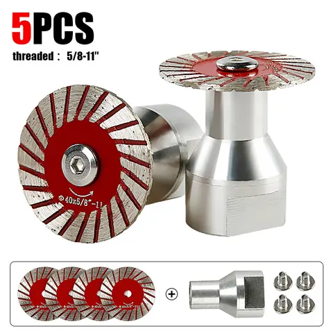 LOZLIN 3PCS/5PCS 1.57" Diamond Saw Blades for Granite, Marble, Sandstone, Tombstone & Stone - Angle Grinder Tool for Carving, Lettering in Masonry & DIY,toolupgrade