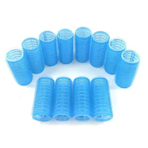 Small Size Hair Rollers Curlers Self Grip Holding, For Hairdressing, Design Gripping Sticky Cling Style For DIY Or Salon (25mm/1" 12PCS) Random Color