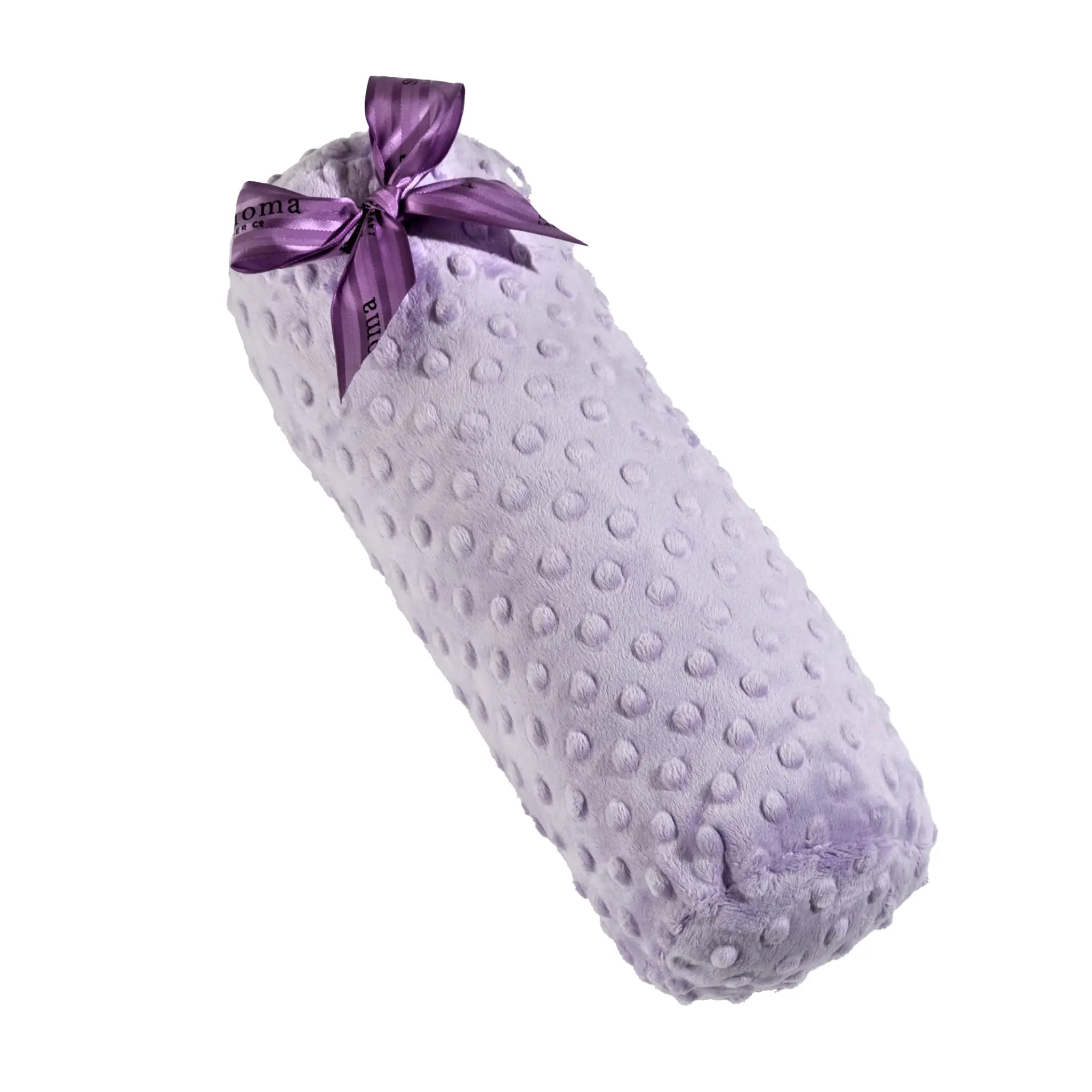 Lavender Spa Bolster Roll in Classic Lilac Dot Fabric