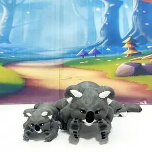 2pcs 3D Printed Koala Huggers, Articulated Wild Animal Koala Bear Toy, Cute Realistic Fidget Animal Toy, AKB001-MC