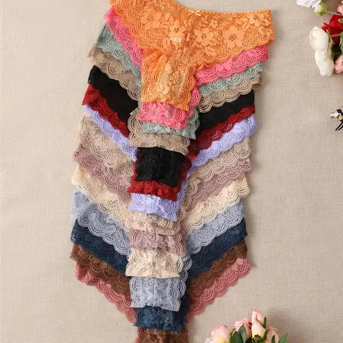 Women's Floral Lace Panty, Soft Comfy Breathable Elegant Knicker for Daily Wear, Underwear for All Seasons, Womenswear, Trim Lace Panty, Casual Soft Panties, Lace Trim Knickers, Lace Fitted Panty