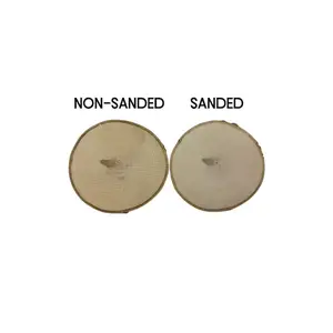 Bulk 3.5-4 Wood Slices Rustic Wedding Decor Wood Discs Favors DIY Wedding Coasters Non-Sanded & Sanded DIY Craft Supplies