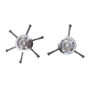 Steel Wire Weed Brush Cutter Trimmer Head, Electric Weed Cutting Blades Head, Wired Trimmer Head, Replacement Weed Wackers Attachment, Tool Accessories, Metal