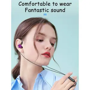 3.5 mm Jack Wired Earbuds Headset - Electronic, Heavy Bass, Sweatproof Intra-Concha, USB-Powered Control with Microphone, Stable Connection for Gaming, Music Calls