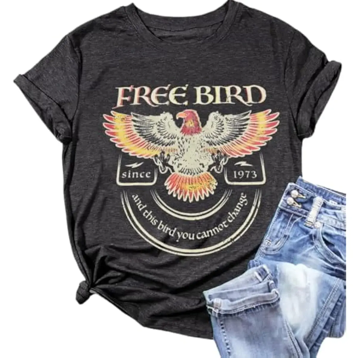 Vintage Rock Band T-Shirt 90s Grunge Aesthetic Music Concert Tee 100% Cotton Soft Graphic Tee for Women Country Concert Outfit Indie Sleaze Streetwear OOTD Womenswear Tops