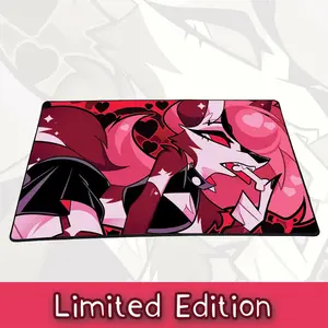 Helluva Boss Loona Valentine Mouse Pad and Desk Pad Mousepad for Gaming and Office Use